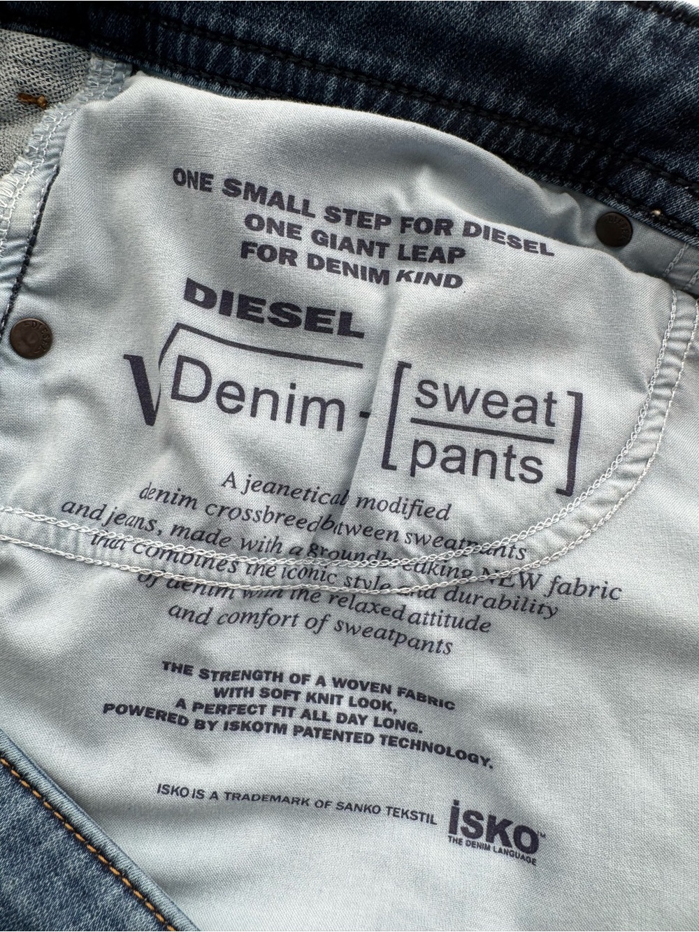 Diesel Thommer CB-Ne Distressed Skinny Jeans Men’s M Wash Drawstring 34/32 Y2K - Picture 5 of 6